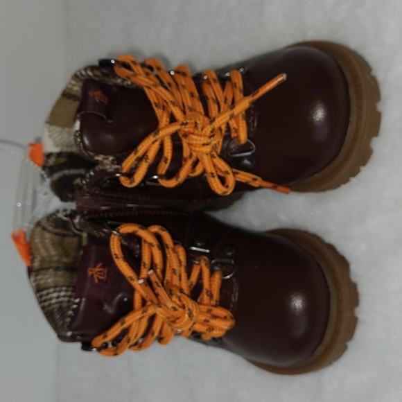 NWOT Original Penguin London Boots Brown w/ Side Zipper Boys' Size 9 - Picture 2 of 10